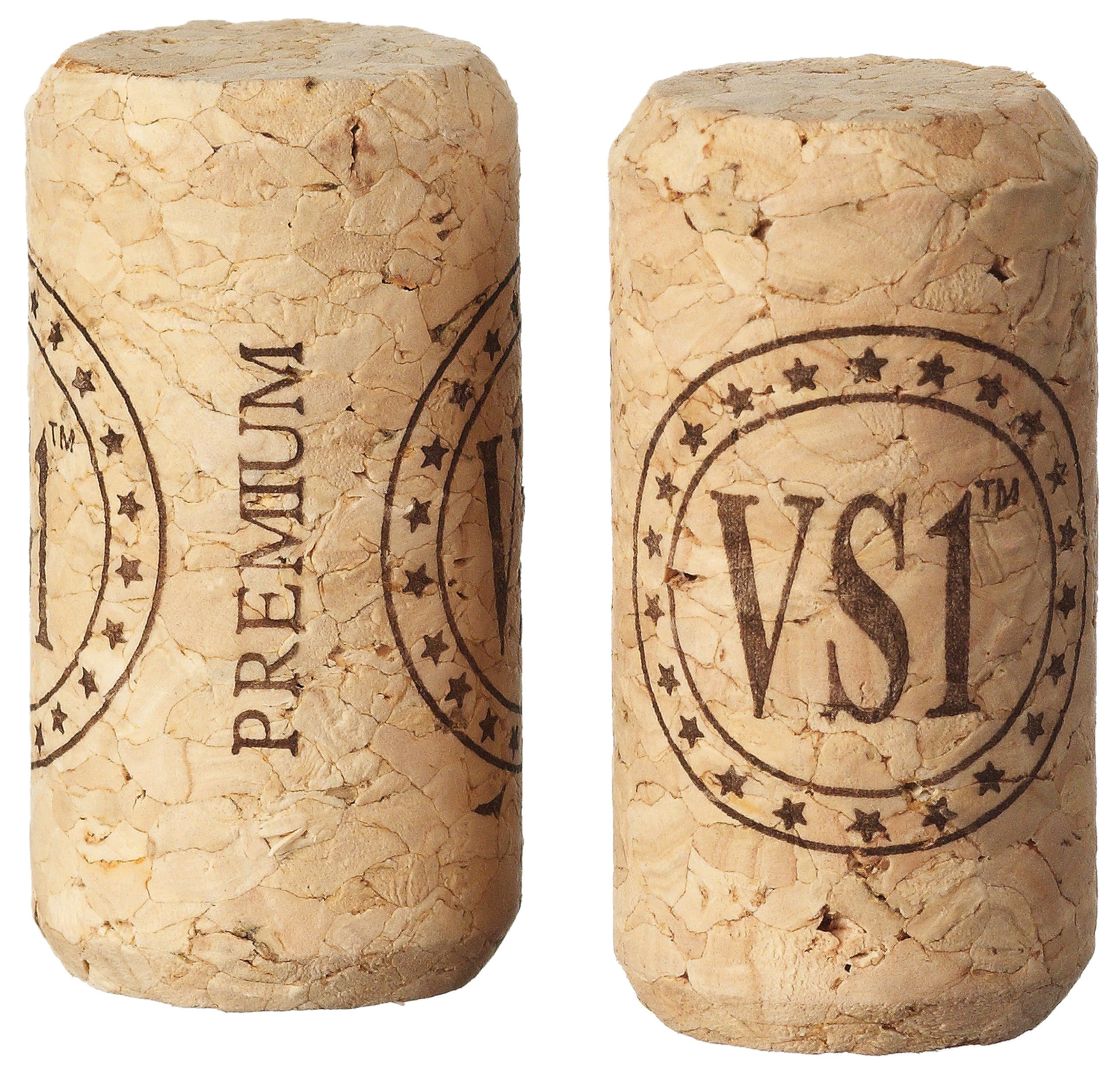 Premium VS1 Agglomerated Corks # 9 Long, 1000-Count Bag