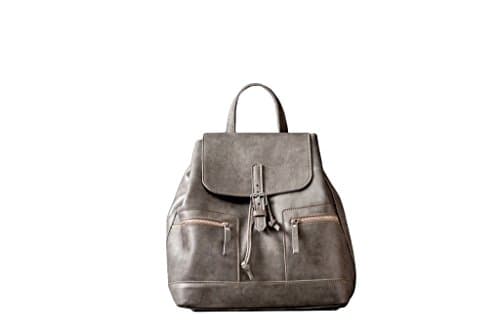 Handmade leather Marble Backpack. Genuine leather Laptop backpack (Marble Grey)