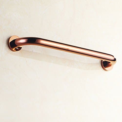 Rose gold bathroom handle full copper handle barrier-free smooth handrails bathtub toilet safety rails elderly non-slip handrails bathroom accessories towel racks