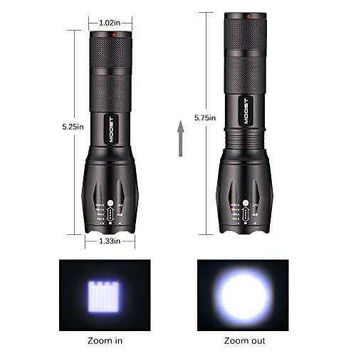 Flashlight LED Ultra Bright With 5 LEDs, Camping, Hiking, Walking & Activities