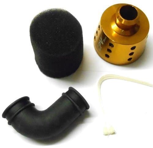 51711A 1/8 Alloy Taper RC Nitro Engine Air Filter Gold