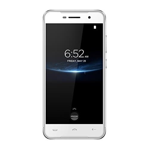 Homtom HT37 Pro - 5.0 Inch 4G Smartphone, Android 7.0 Quad Core 3GB+32GB, Dual Cameras 8.0MP+13.0MP, Dual SIM, Fingerprint ID Unlocked Mobile Phone, Silver