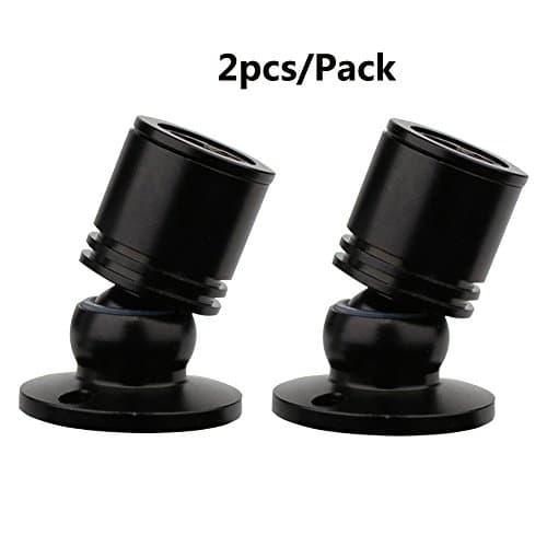 iPHD Surface Mounted Ceiling Spotlight 360° Rotatable for Display Case AC 85V-265V with Transformer Cold White 6000K Pack-2 (Black)