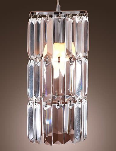 Contemporary Chrome Finish Crystal Pendant Lights