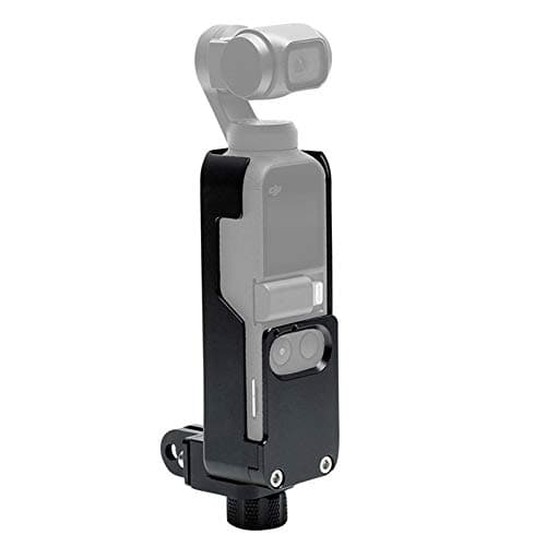 Sweet48 Soft Silicone Protective Case Compatible with Osmo Pocket Accessories Protector Shock Proof Silicone Skin Cover with Neck Strap (Black)