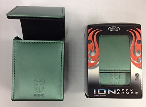 Max Pro ION DECK BOX METALLIC GREEN for Standard Gaming Size Cards