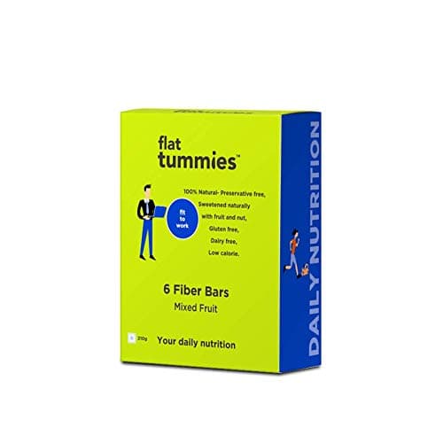 Flat Tummies Fiber Bar with Mixed Fruit, 35g (Pack of 6)