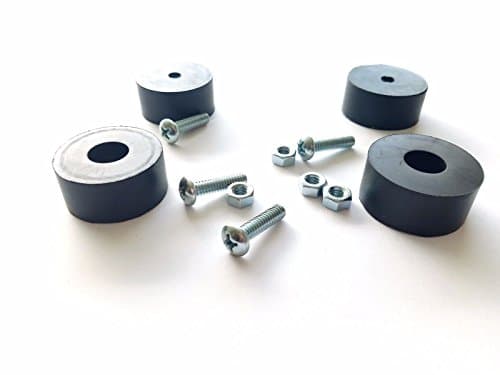 (4) 1-5/8" 3/4" Air Compressor Rubber Feet/Foot Mount,Mounting Screws,Nuts