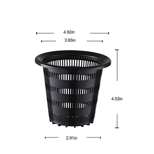 LBZB Garden Plastic Net Cups Pots, Net Slit Pots for Hydroponic- Aeroponic