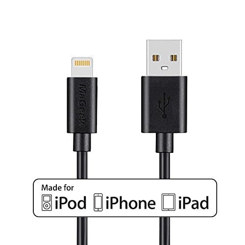 MaGeek 10ft Apple MFi Certified Extra Long Lightning to USB Data Cable Charge Cord for iPhone 8 8 Plus 7 7 Plus 6s 6 Plus 5s 5c 5, iPad Pro Air mini, iPod touch(Black)