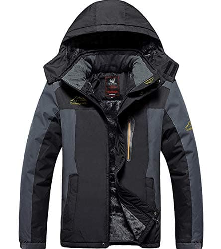 XinDao Men's Mountain Waterproof Ski Jacket Windproof Rain Jacket