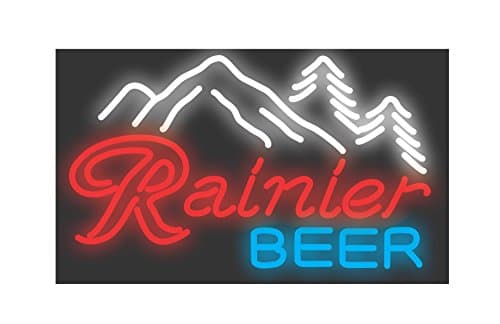Custom made from order LED neon sign 20" x 12" x 2" - Rainier beer