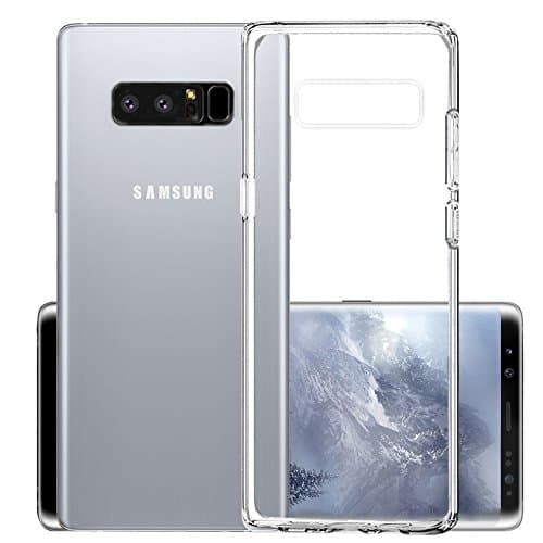 Samsung Galaxy Note 8 Case, Galaxy Note 8 case ultra thin flexible case, hybrid shock absorbing, Crystal Clear Silicone TPU Case for Galaxy Note 8 Case, Clear (HD Clear).