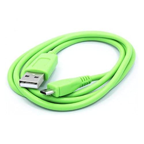 Green 3ft USB Cable Rapid Charger Sync Power Wire Data Cord for Straight Talk Alcatel OneTouch Pop Nova - Straight Talk Alcatel OneTouch Pop Star - Straight Talk Alcatel OneTouch Sonic
