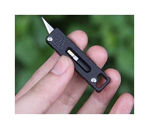 VisvimW Edc New Titanium and Aluminum Alloy Two Versions Baking Blue Graphic Cool Cutter Cutter Multifunctional Locked Edc Pocket Tool (Color : Pink)