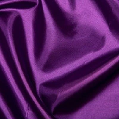 1 Metre x Silk Lining Plain Coloured Habotai Polyester Fabric Material 145cm (57") Wide (Purple)