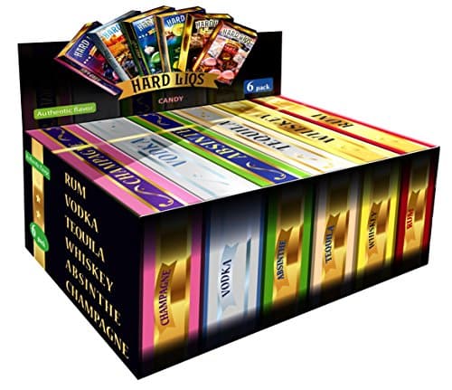 Hard Liqs - Alcohol Hard Candy - 6 Pack, 5 Oz(absinthe, champagne, rum, tequila, vodka, whiskey)