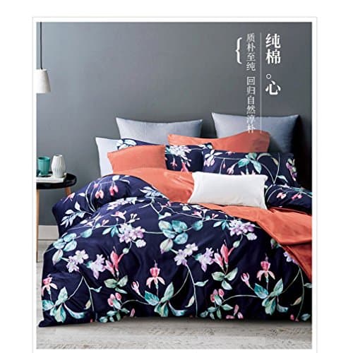 YiChen100% NaturalCotton 4PC Reactive Printing Bedding Sets Full/Queen /King Size In a Bag##King Size##