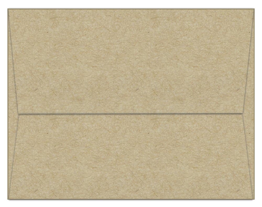Note Card Cafe A7 7.25 x 5.25 in Blank Brown Kraft Envelopes | 40 Pack | Sealable, Square Flap | Perfect for Invitations, Greeting Cards, Baby Showers, Weddings, Mailing, Crafts | Printable