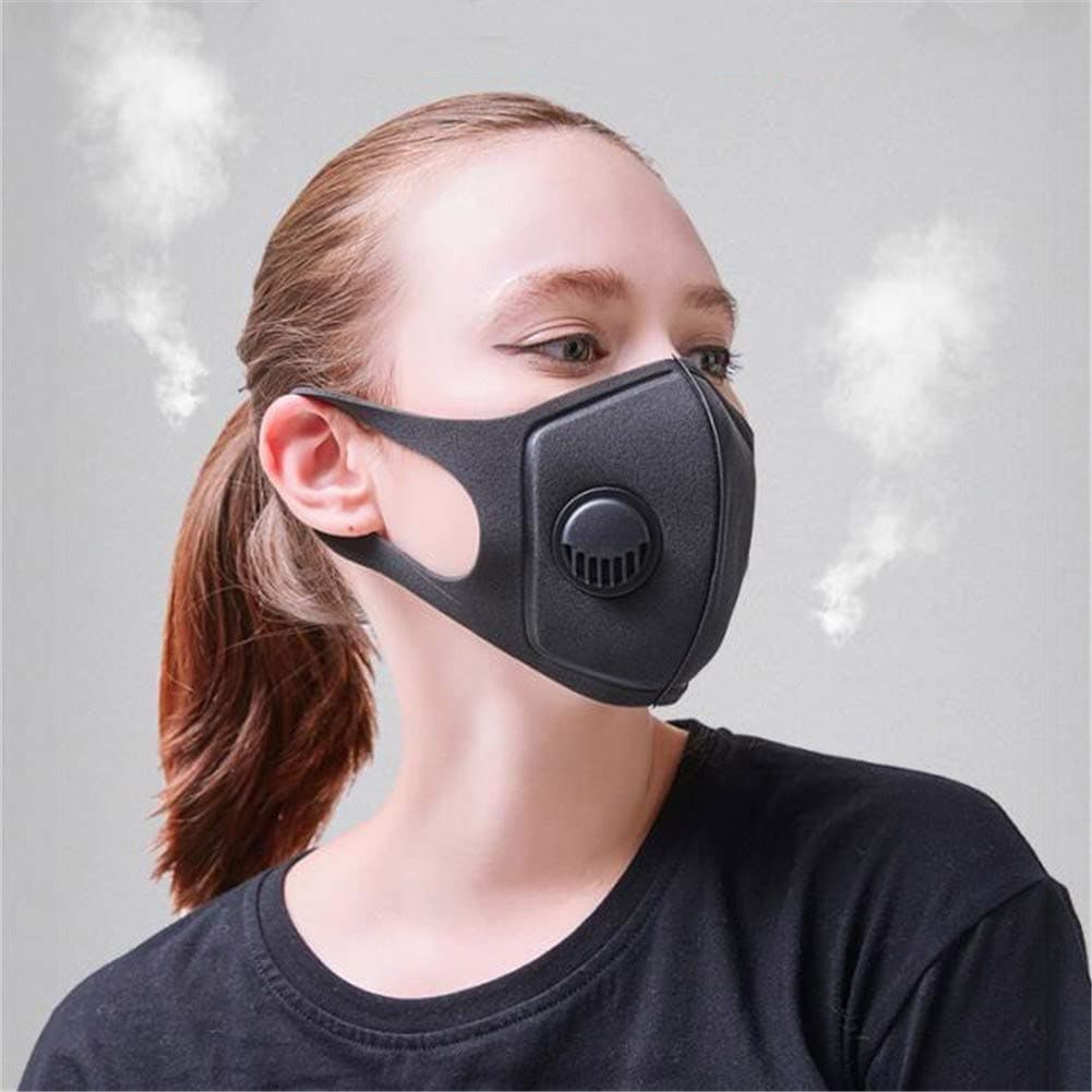 Aamoa PM 2.5 Anti-dust Mask Reusable with Filter Valve Mouth for The Prevention of Smoke, Construction dust