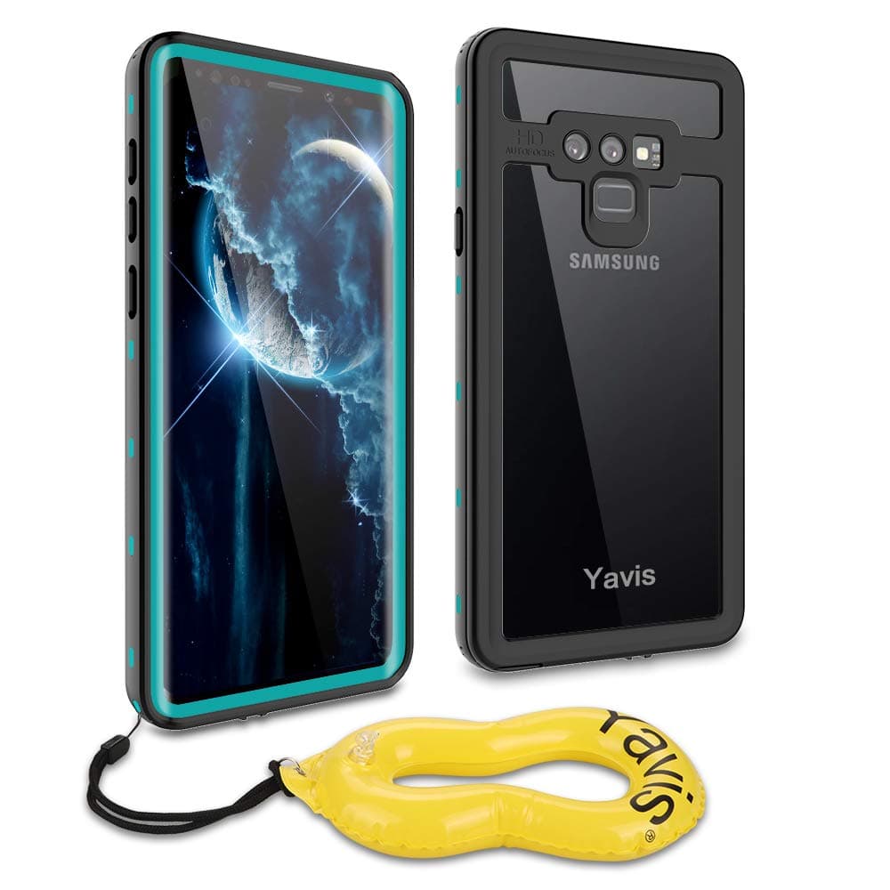 YAVIS Samsung Galaxy Note 9 Waterproof Case, Heavy Duty Full Body Shockproof Case Support Wireless Charging Built in Screen Protector Waterproof Underwater Case for Samsung Note 9