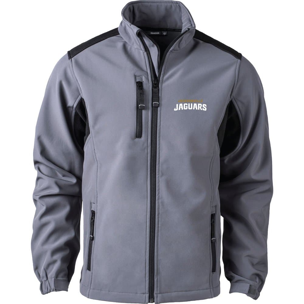 NFL Jacksonville Jaguars Men's Softshell Jacket, 2X, Graphite