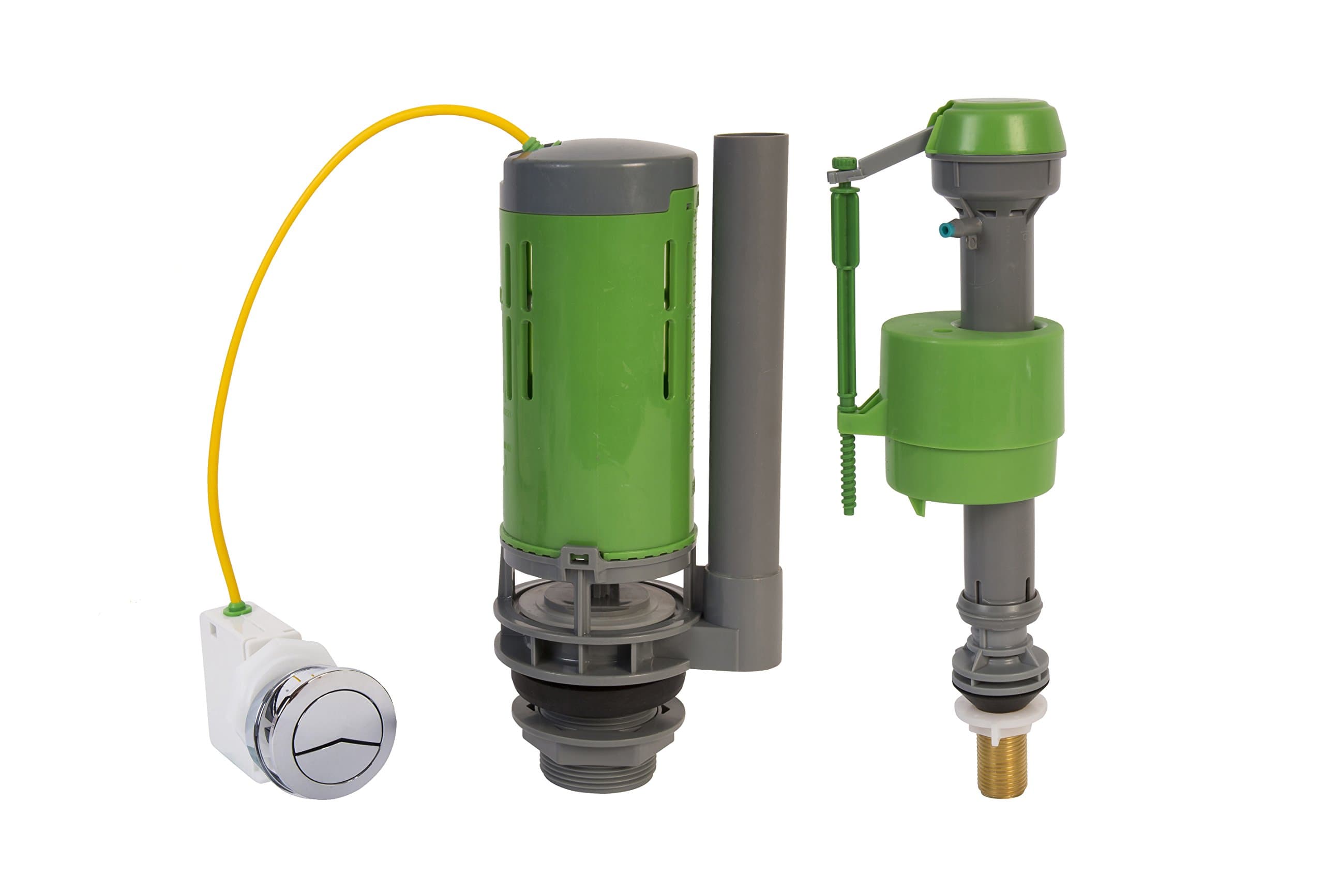 Croydex Universal Flush & Fill Valve Button Cable Kit, Fabric, Silver, 68.6x9.4x8.6 cm