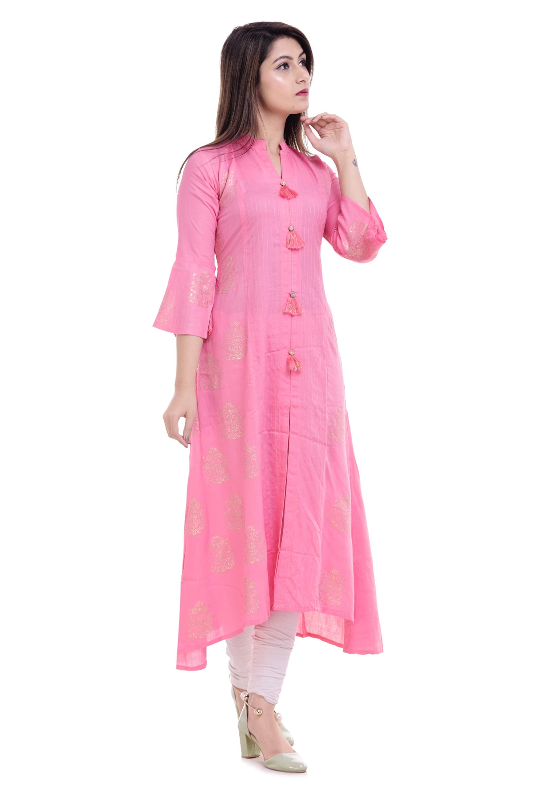 Vastranikhar Women's Rayon A-Line Kurta