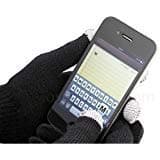 Black Smart Texting Stylus Winter Gloves for All Touch Screen Devices (One Size fits all)