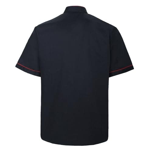 Top Tie Chef's Clothes, Chef's Coat, Short Sleeve Jacket, For Kitchen Cooking, Unisex