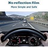 Car HUD Head Up Display3.5 with OBD2/EUOBD Interface Plug & Play Vehicle Speed KM/h MPH, OverSpeed Warning, Water Temperature, Battery Voltage