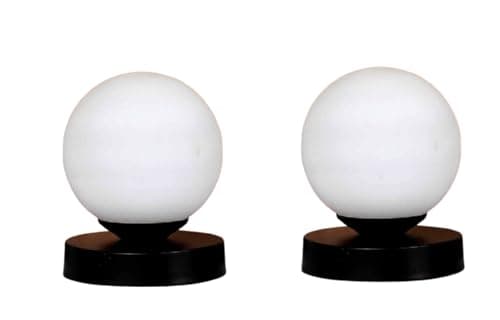 Traditional Indoor Wall Light Brown Color Globe Shape E27 Holder Upto 100-Watts Made in India (Bulb Not Included) Pack of 1(Wood) (Casual, 2)