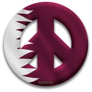 Peace Symbol Magnet of Qatar