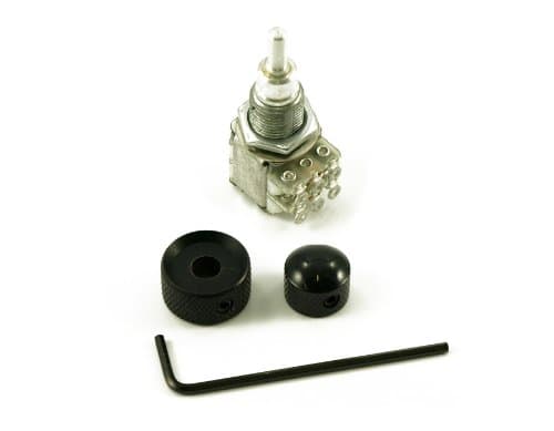 CONCENTRIC POT 500K WITH BLACK KNOBS