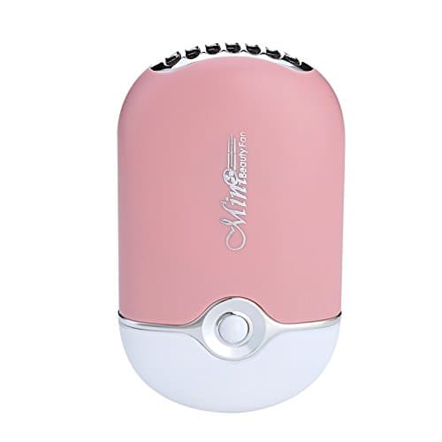 WitMoving Mini Eyelash Fan USB Rechargeable Small Hand held Nail Dryer Fan(Pink)