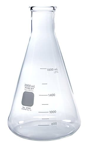 Pyrex, Erlenmeyer Flask, Measuring, 2,000 mL