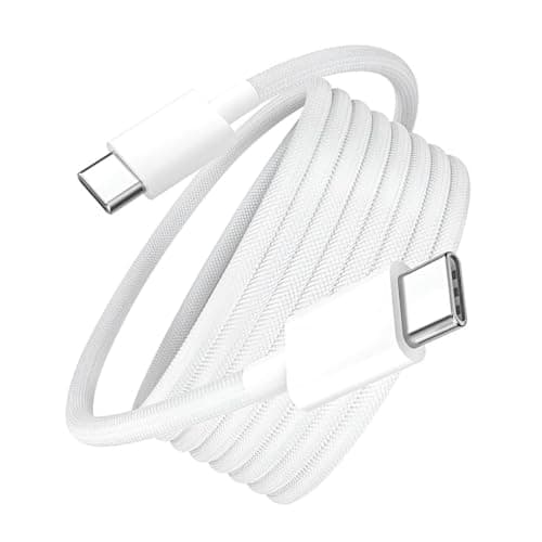 Essri Original USB-C to C Nylon Braided Cable for iPhone 15/15 Pro Max/15 Plus, MacBook, Other Type-C Devices - Durable & High-Speed