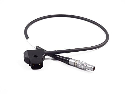 Power Cable - PTap to 2 pin LEMO for Teradek Bolt, Beam, Bond, Colr, Cube, Sphere (18 inches)