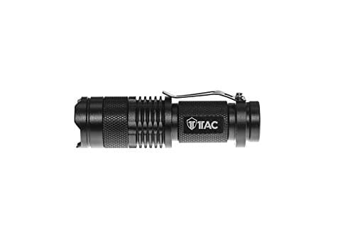 1TAC TC800 5W High Power Mini Tactical Flashlight with CREE XPE LED | 320 Lumens, Zoom, 3 Light Modes, Ultra Bright and Waterproof