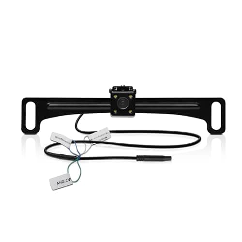 BOSS Audio Systems LPCB40 Reverse Rearview License Plate Backup Car Camera - 170° Wide Angle Rear View, Weatherproof Back Up Cam