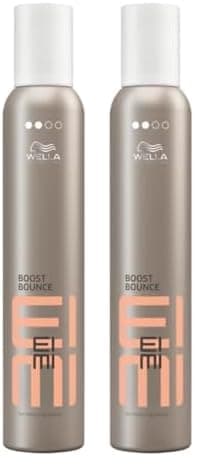 Wella Professionals EIMI Bounce Boost Curl Enhancing Hair Mousse | 300 ml | Curl Defining & Hair Volumizing Mousse with Heat Protection & Frizz Control (Pack of 2)