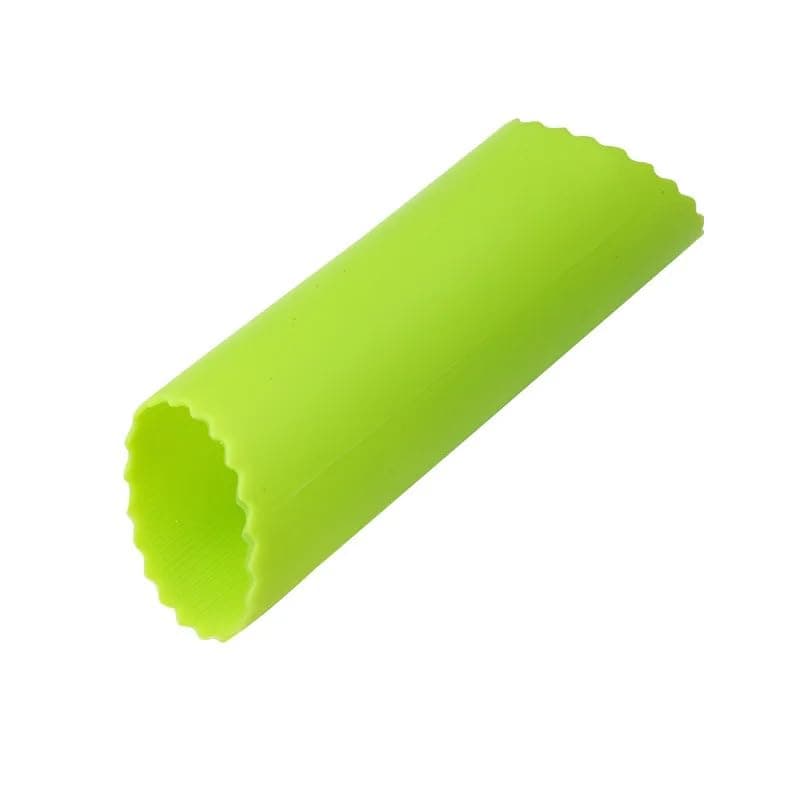 Creative Silicone Garlic Peeler Vegetable Peeler Practical Kitchen Gadget Garlic Stripper Tube Garlic Peeling (Green)