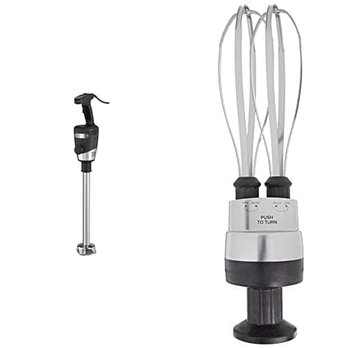 Bundle of Waring Commerical WSB60 Big Stix Heavy Duty Immersion Blender, + 10-Inch WSB2W Big Stix Immersion Blender Whisk Attachment