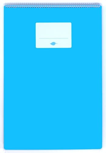 Mitz Stone Paper Journal: multi purpose & media use. 8pt. TerraSkin rock paper, color: Sky Blue, 9.5x14 inches, 30 Sheets. Eco Alternative Creative Space