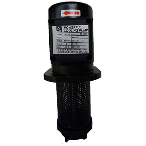 1/8 HP Lathe BandSaw Machine Tool Circulation Coolant Pump, Immersion Length 150mm (6"), NPT 1/2" Thread, Single 1 Phase 110/220V