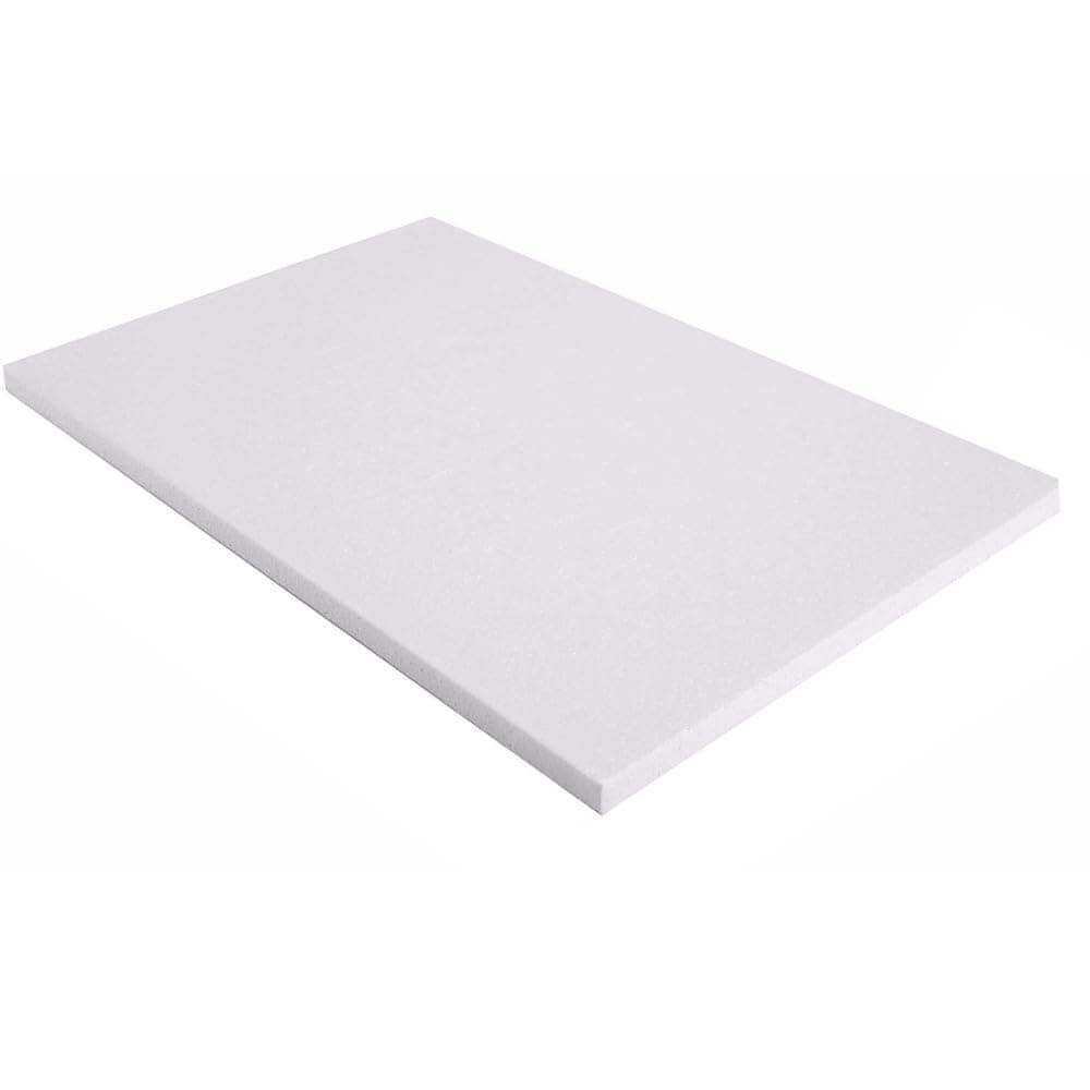 Craft Foam Blocks, Polystyrene Foam Brick, Rectangle Styrofoam Block, Craft Foam Board Sheets for Craft, Art Sculpting, Modeling, DIY School (PACK OF 1 (40X20X2cm))