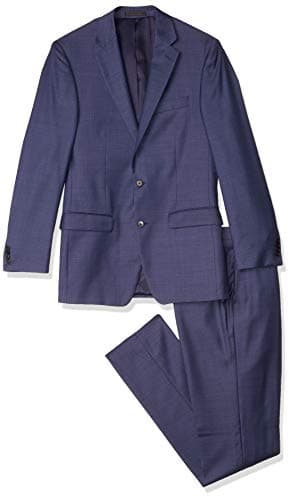 Austin Reed Men's Heathrow Classic Fit 2 Button Side Vent Flat Front Trouser