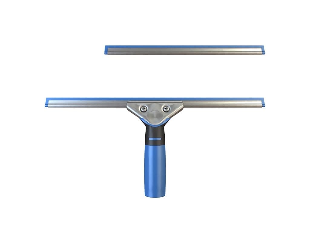 Professional Squeegee - Premium Quality Silicone Rubber Blades with Ergonomic Handle for Streak-Free Cleaning - Perfect for Windows, Shower Doors, and Railings