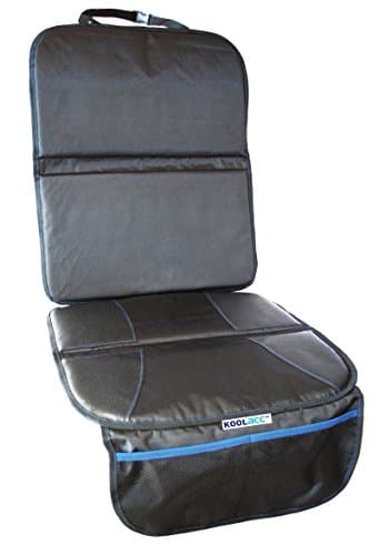 Car Seat Protector by KoolAcc | Ideal Seat Protector Under Car Seat - Protects Leather & Fabric Carseats | Best for Protectors of Back Seats from Baby Toddler Booster Seats | Prevents dents & Stains