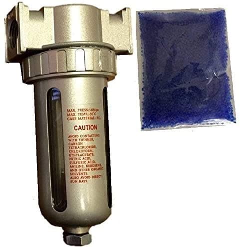 1/2" Compressed Air In Line Filter Desiccant Dryer Moisture Water Separator New